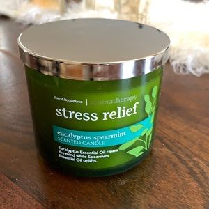 SOLD Stress relief eucalyptus spearmint 3 wick candle